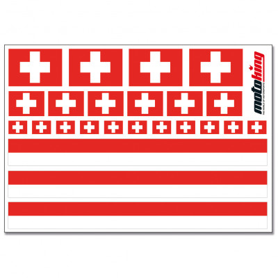 Flaggenaufkleber - Schweiz