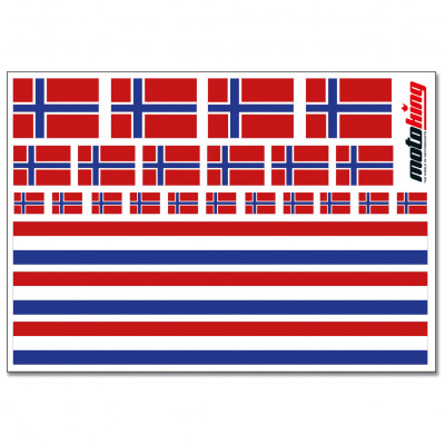 Flaggenaufkleber - Norwegen