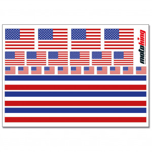 Flaggenaufkleber - USA
