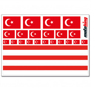 Flaggenaufkleber - Türkei