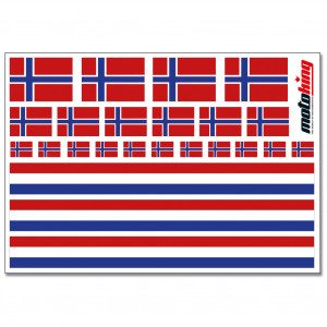 Flaggenaufkleber - Norwegen