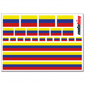 Flaggenaufkleber - Kolumbien