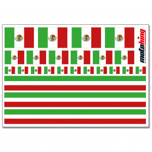 Flaggenaufkleber - Mexiko