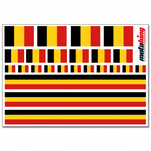 Flaggenaufkleber - Belgien