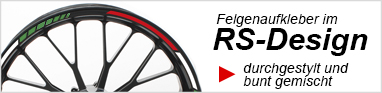 Felgenaufkleber Schweiz Felgenrandaufkleber RS Design